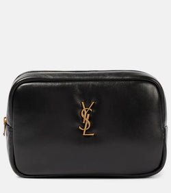 Saint Laurent Quilted leather makeup bag