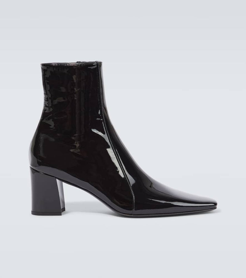 Saint Laurent Rainer 75 patent leather ankle boots | LYBSTORE