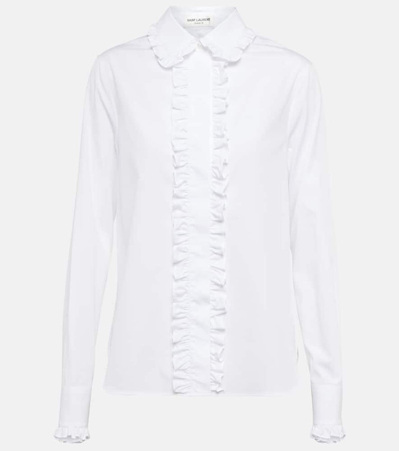 Saint Laurent Ruffled cotton shirt