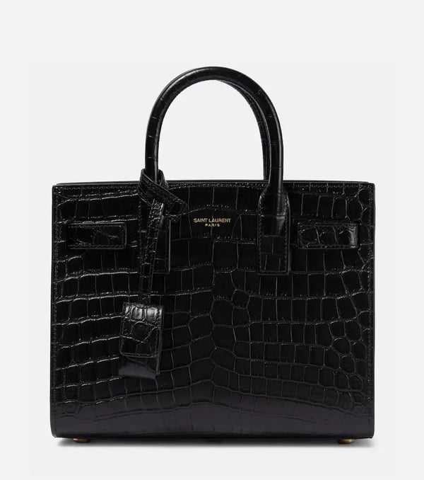 Saint Laurent Sac De Jour Nano croc-effect leather tote bag | LYBSTORE