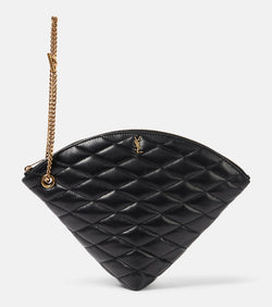 Saint Laurent Sade Large quilted leather pouch