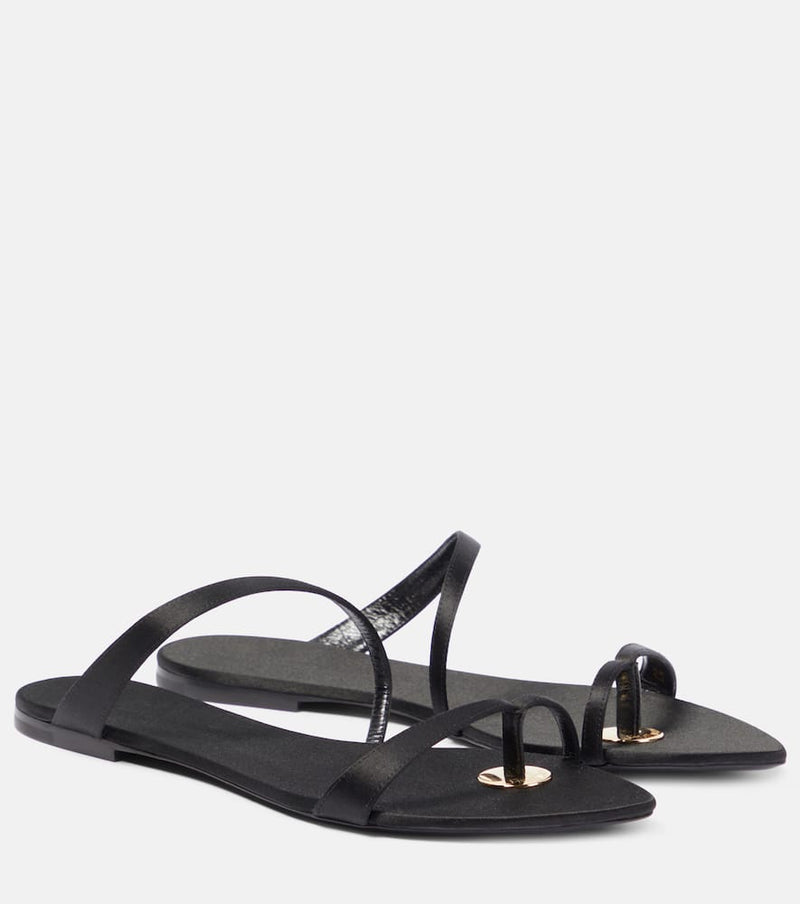 Saint Laurent Tanger satin crêpe sandals