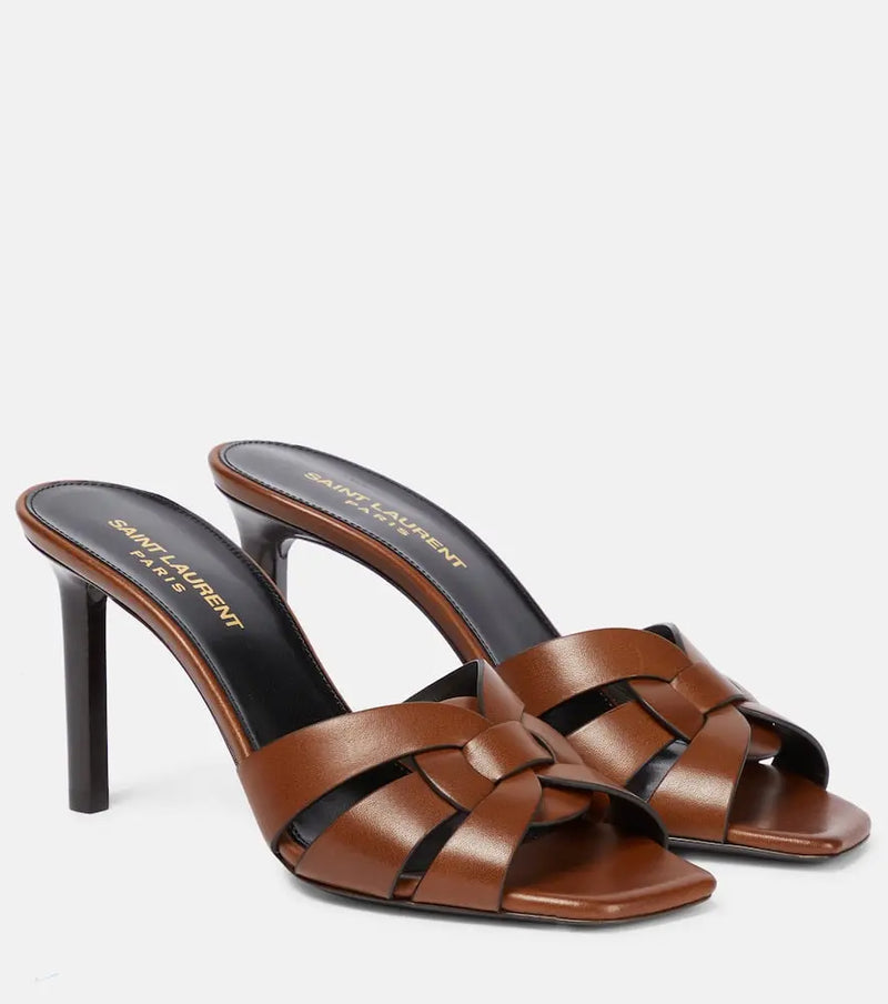 Saint Laurent Tribute 85 leather sandals