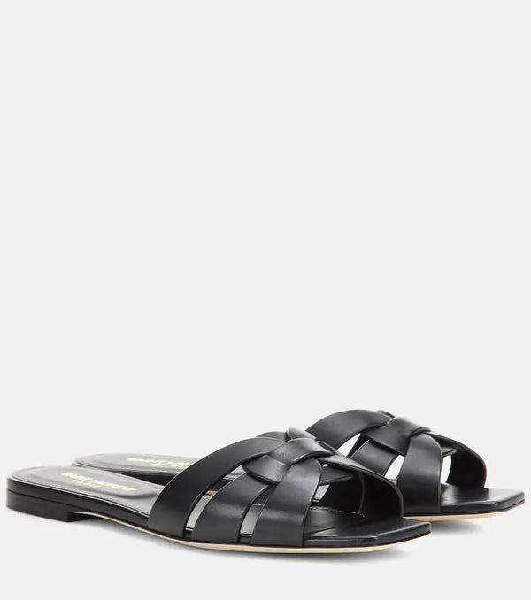 Saint Laurent Tribute Nu Pieds 05 leather sandals | LYBSTORE