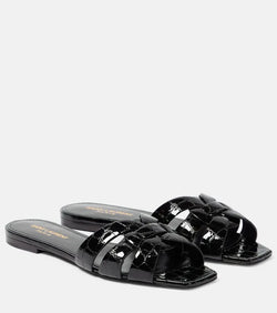 Saint Laurent Tribute Nu Pieds 05 leather slides | LYBSTORE