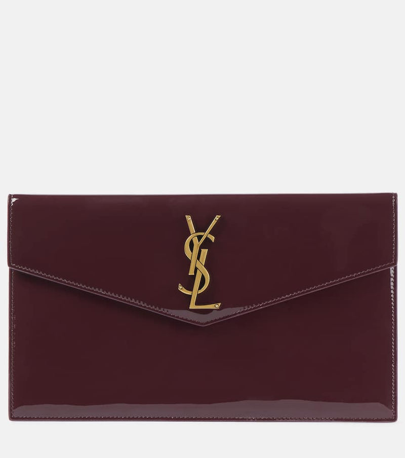 Saint Laurent Uptown patent leather clutch