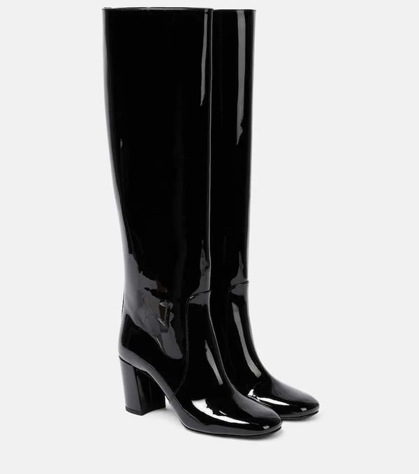 Saint Laurent Who 70 leather knee-high boots | LYBSTORE