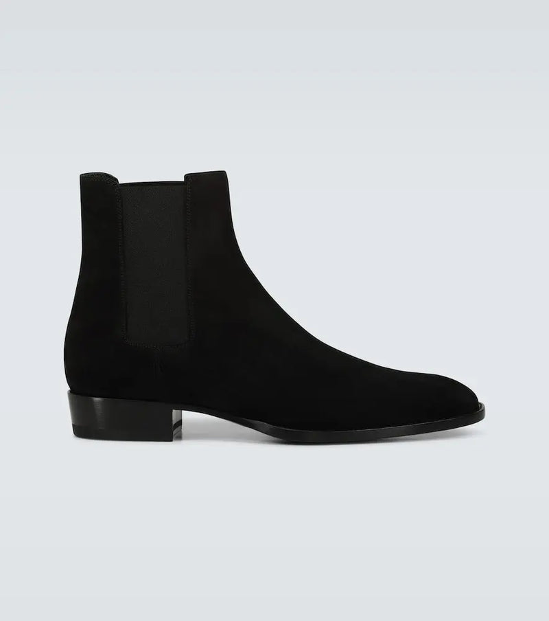 Saint Laurent Wyatt suede Chelsea boots