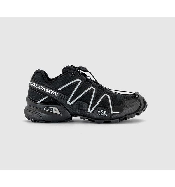 Salomon Womens Speedcross 3 Trainers Black Silver Black