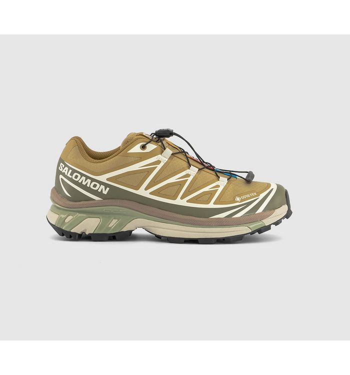 Salomon XT-6 Gtx Trainers Antelope Icicle Portab In Natural