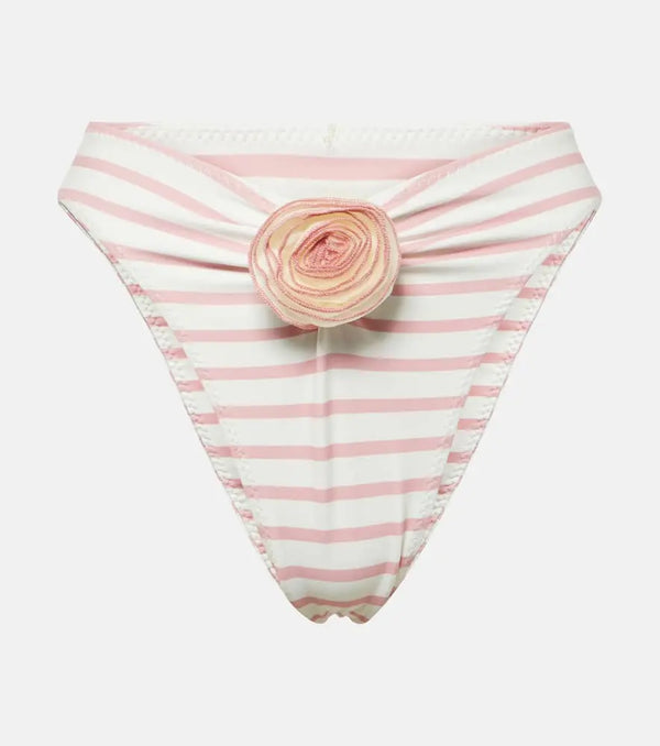 Same Rose floral-appliqué bikini bottoms | LYBSTORE