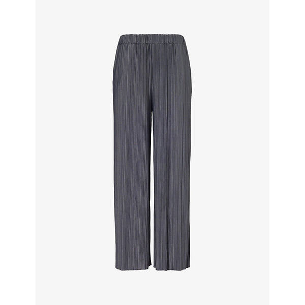 Samsoe Samsoe Uma wide-leg high-rise stretch-recycled polyester trousers | LYBSTORE