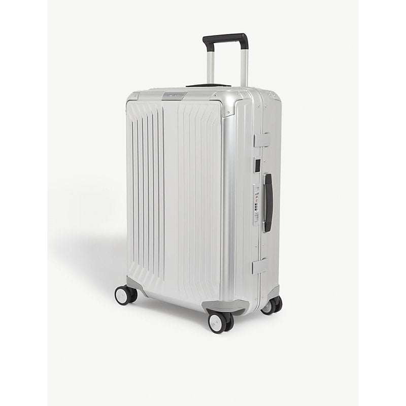 Samsonite Lite-Box Alu aluminium hard case 4 wheel suitcase 69cm | LYBSTORE