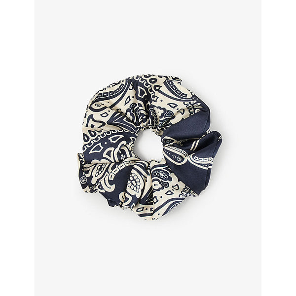 Sandro Bandana-print elasticated woven scrunchie | LYBSTORE