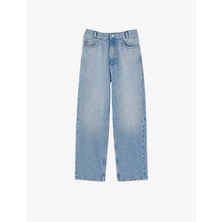 Sandro Bibi straight-leg low-rise jeans | LYBSTORE