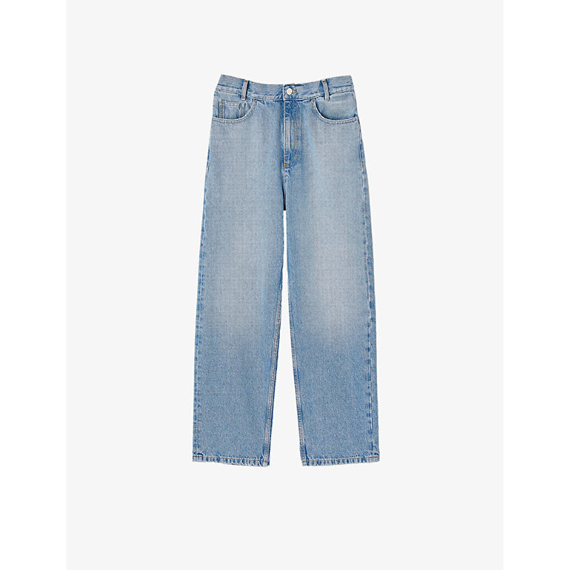 Sandro Bibi straight-leg low-rise jeans | LYBSTORE