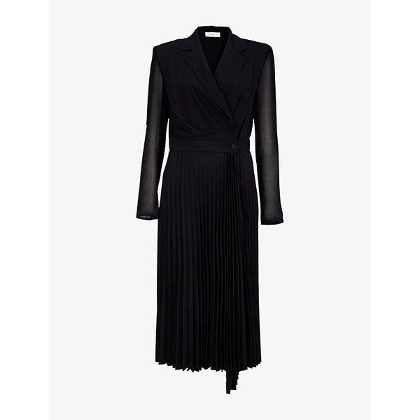 Womens Sandro Blazer-style woven midi dress