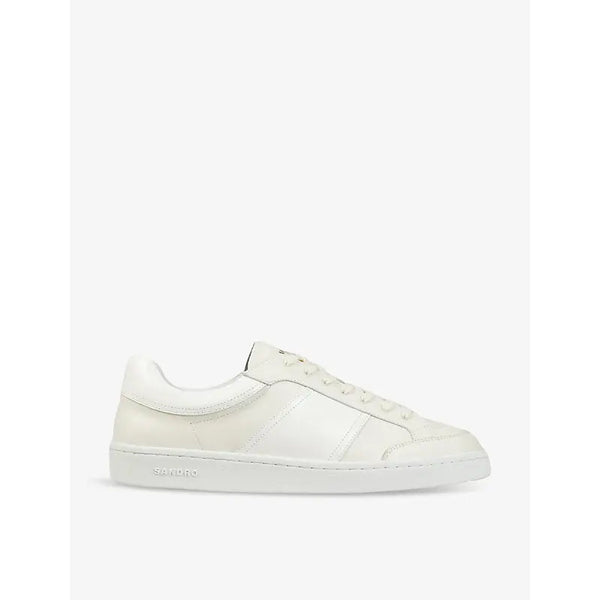 Sandro Retro panelled leather low-top trainers