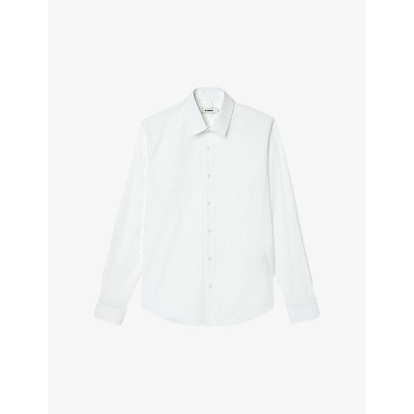 Mens Sandro Slim-fit stretch cotton-blend shirt