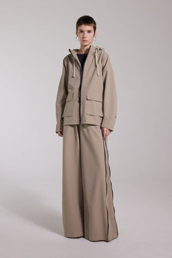 Sandviken Matte Zip Raincoat Potato