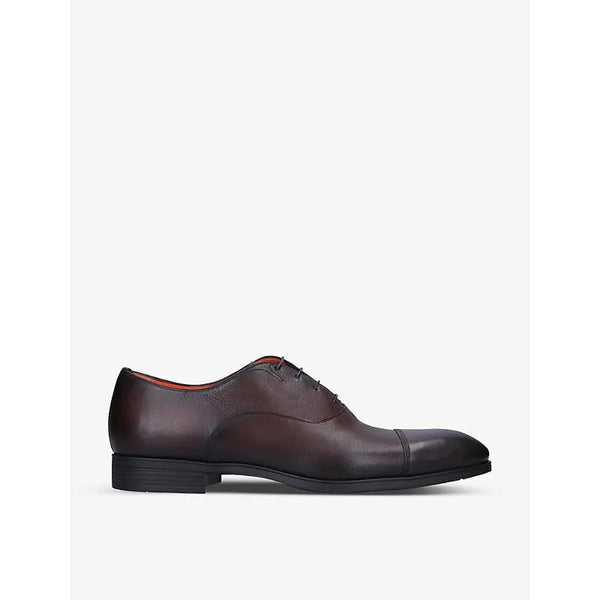 Santoni Simon leather Oxford shoes