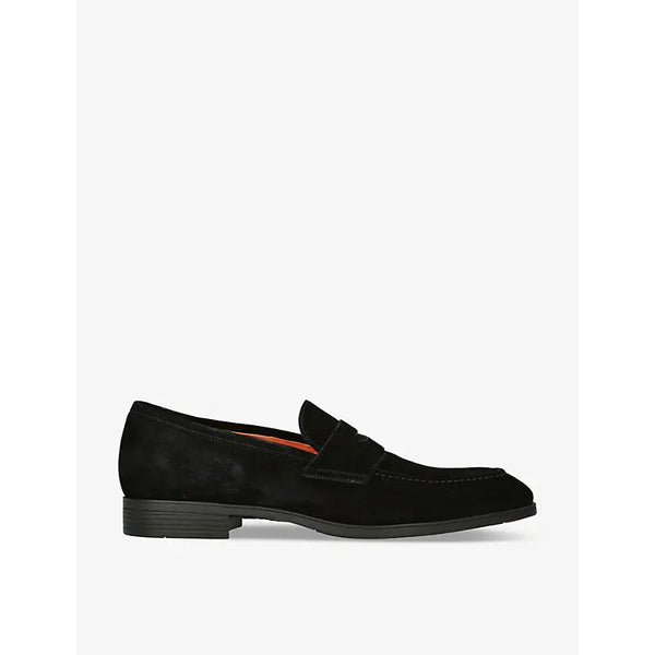 Santoni Simon suede penny loafers