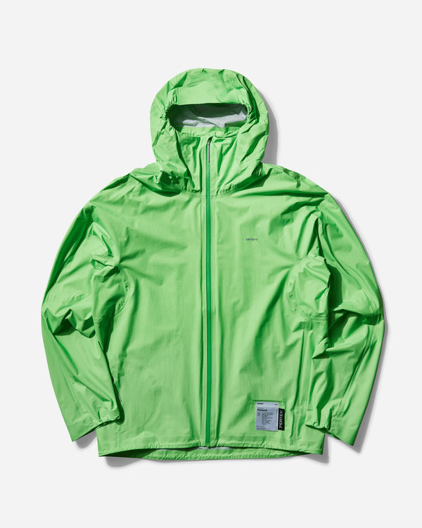 Satisfy Men s Pertex 3L Fly Rain Jacket Neon Green