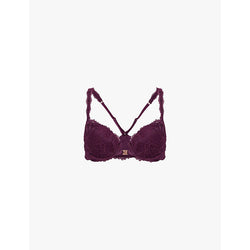 Savage X Fenty Romantic Corded Lace Push-Up stretch-lace bra