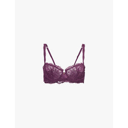 Savage X Fenty Romantic Corded Lace Unlined Balconette stretch-lace bra