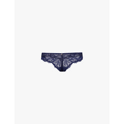 Savage X Fenty Romantic Corded Lace mid-rise stretch-lace thong