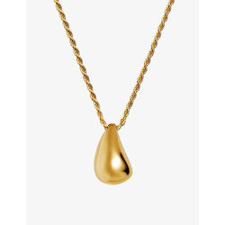 Womens Savi x Missoma Sculptural 18ct recycled yellow-gold sterling-silver vermeil pendant necklace