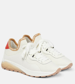 See By Chloé Brett leather-trimmed sneakers