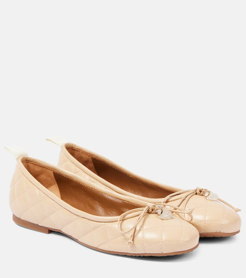 See By Chloé Jodie quilted faux leather ballet flats