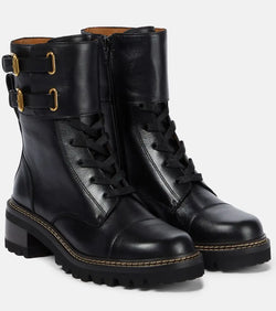 See By Chloé Mallory leather ankle boots