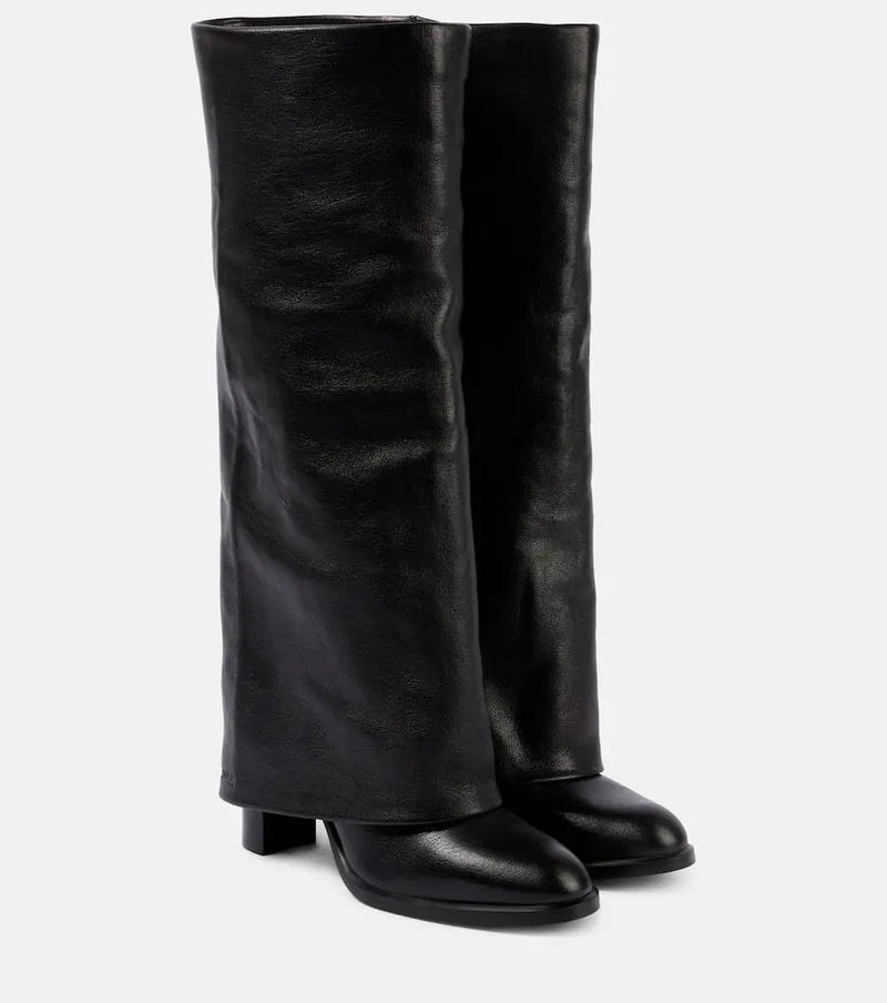 See By Chloé Melia leather over-the-knee boots | LYBSTORE