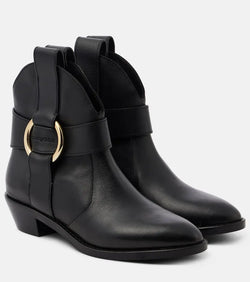 See By Chloé New Ring leather ankle boots | LYBSTORE