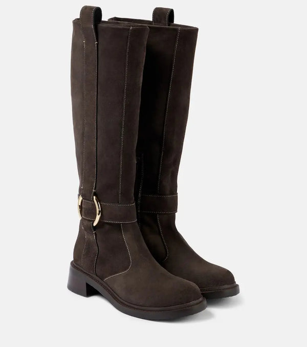 See By Chloé New Ring suede knee-high boots