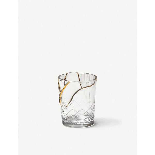 Seletti Kintsugi glass and gold tumbler