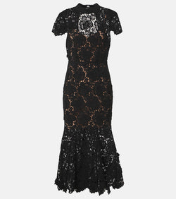 Self-Portrait Floral lace maxi dress