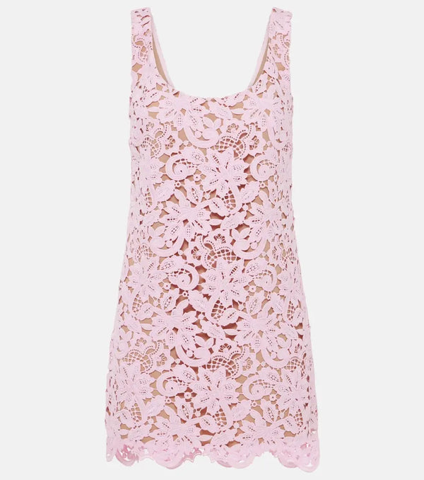 Self-Portrait Floral lace minidress