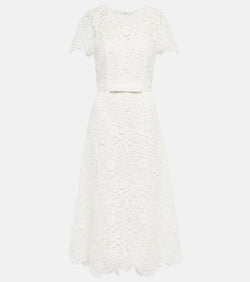 Self-Portrait Layered lace midi dress