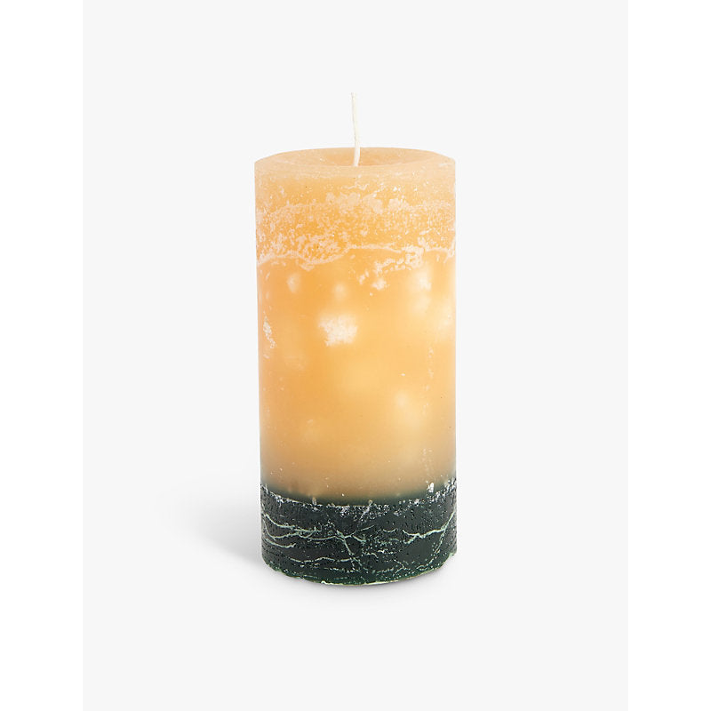 Selfridges Edit Winter Spice pillar recycled-wax scented candle 14.5cm