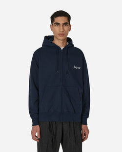 Sequel Zip-Up Hooded Sweatshirt Blue