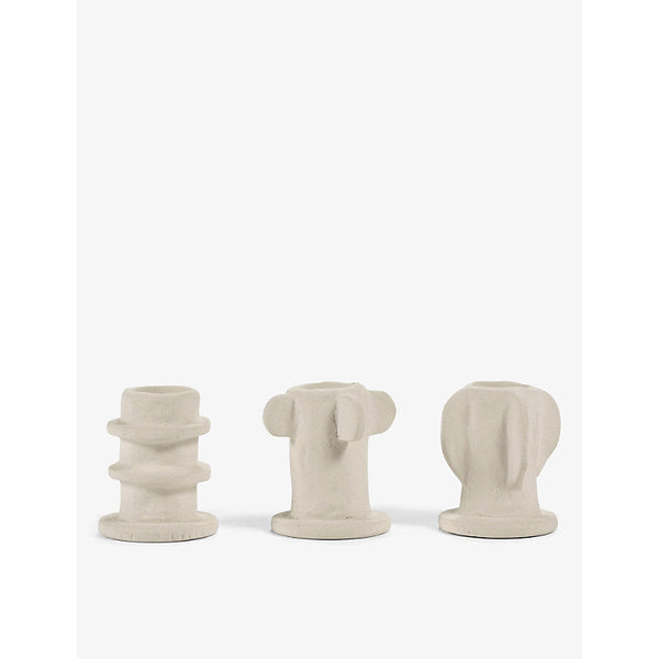 Serax 02 Molly stoneware candle holders set of three