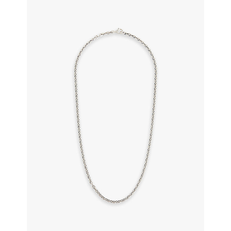 Mens Serge Denimes Cable-link chain sterling-silver necklace