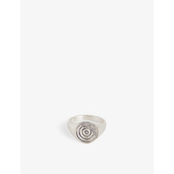 Serge Denimes Orbit engraved sterling-silver ring | LYBSTORE