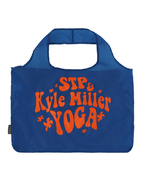 Serving The People Kyle Miller Yoga Packable Tote Bag Blue