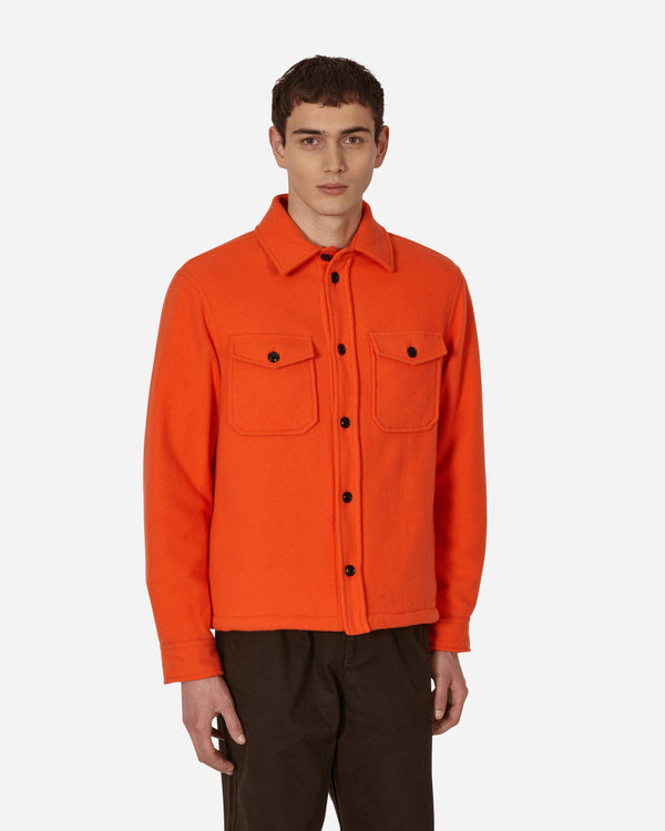 Serving The People Woolrich Wool Overshirt Orange