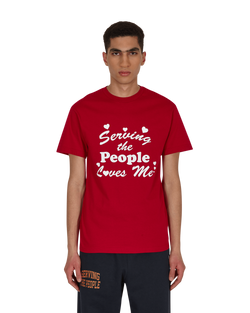 Serving The People Loves Me T-Shirt Red