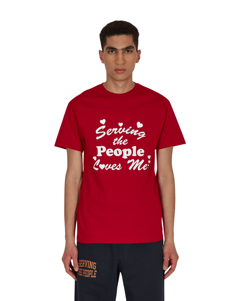 Serving The People Loves Me T-Shirt Red